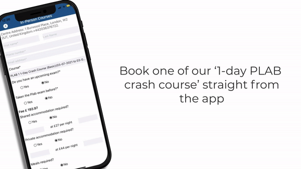 Book Your 1-Day Plab One Crash Course Directly From Your Mobile Phone