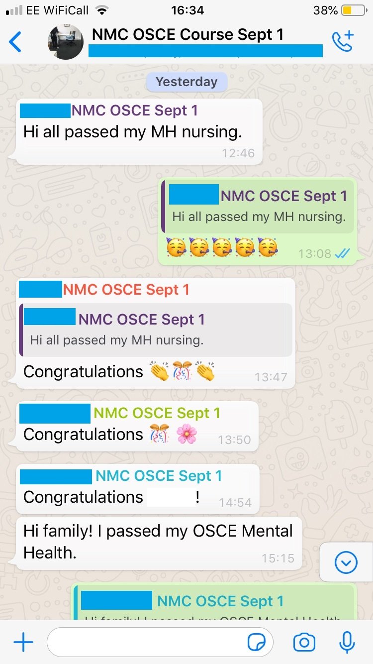 The Importance Of Your NMC OSCE Family